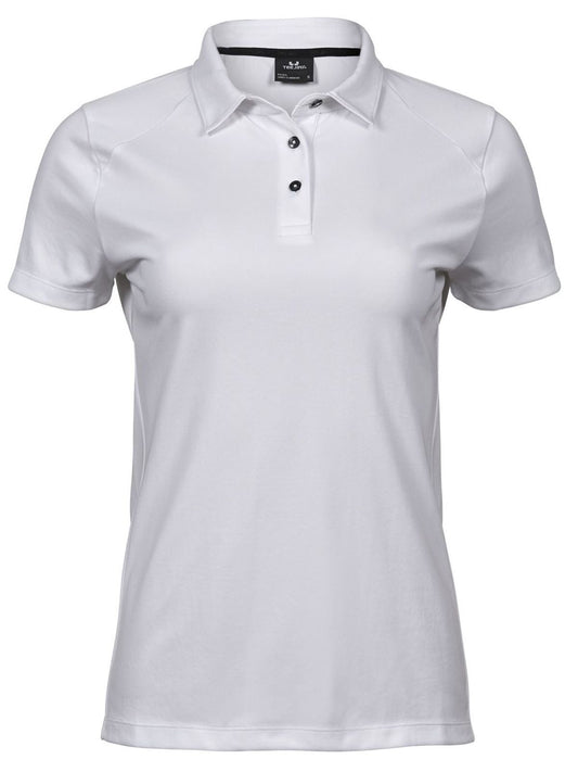 Ladies Luxury Sport Polo Tee Jays White