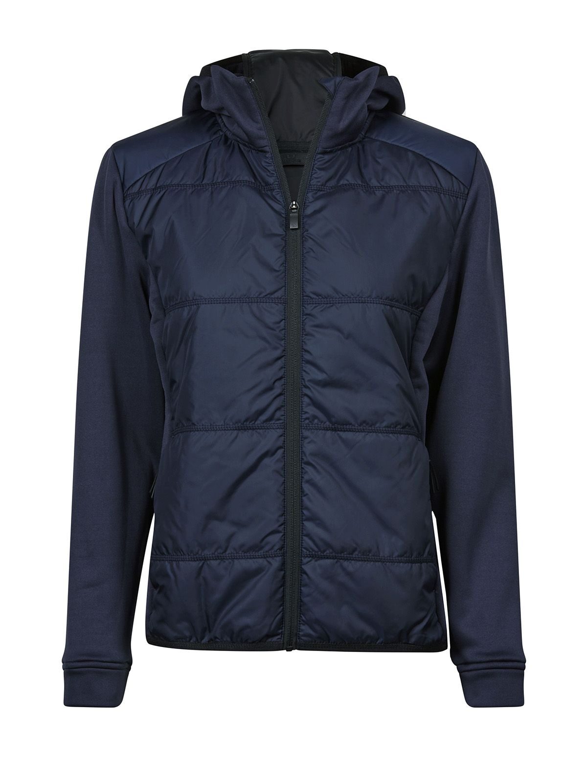 Womens' Hybrid-Stretch Hooded Jacket Tee Jays Navy/Navy