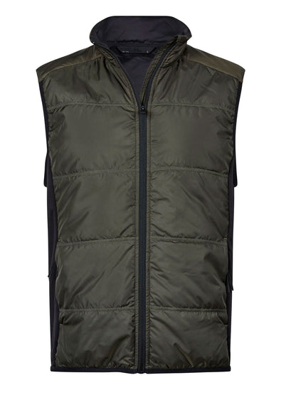 Hybrid-Stretch Bodywarmer Tee Jays Deep Green/Black
