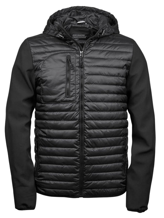 Hooded Crossover Jacket Tee Jays Black/Black