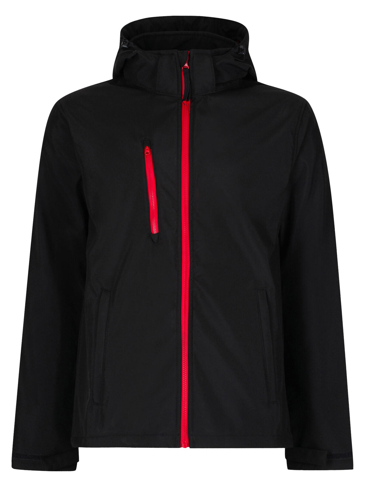 Venturer 3-Layer Hooded Printable Softshell Jacket Regatta Professional Black/Classic Red
