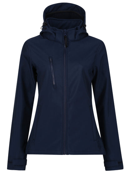 Women’s Venturer 3-Layer Hooded Printable Softshell Jacket Regatta Professional Navy/Navy