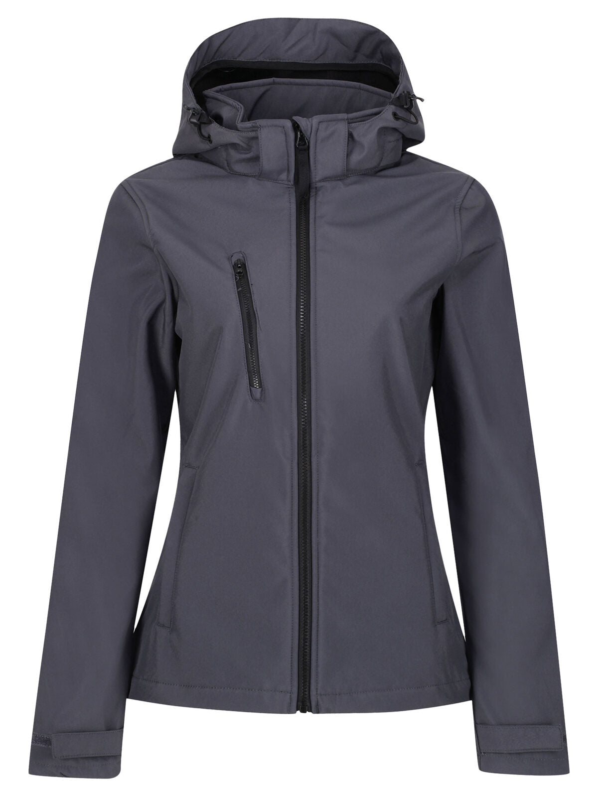 Women’s Venturer 3-Layer Hooded Printable Softshell Jacket Regatta Professional Seal Grey/Black