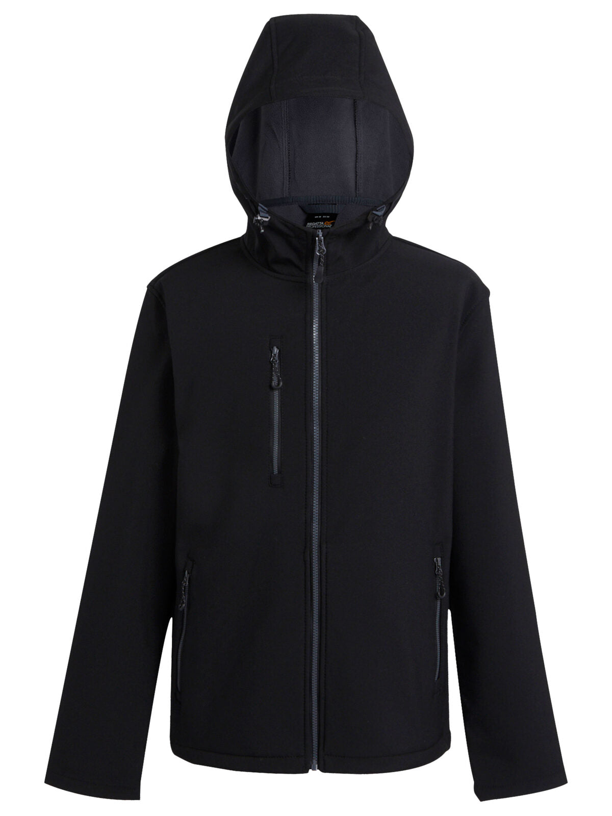 Navigate 2-Layer Hooded Softshell Jacket Regatta Professional Black/Seal Grey