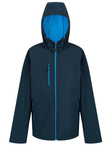 Navigate 2-Layer Hooded Softshell Jacket Regatta Professional Navy/French Blue