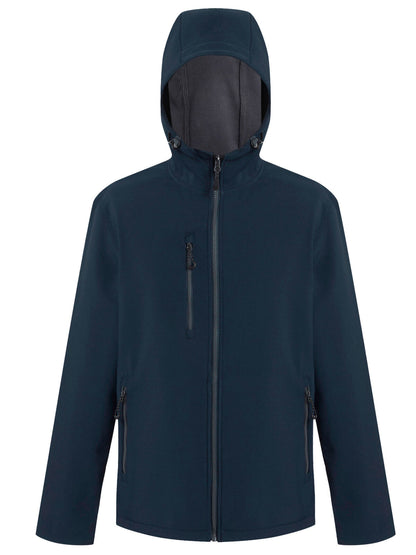 Navigate 2-Layer Hooded Softshell Jacket Regatta Professional Navy/Seal Grey
