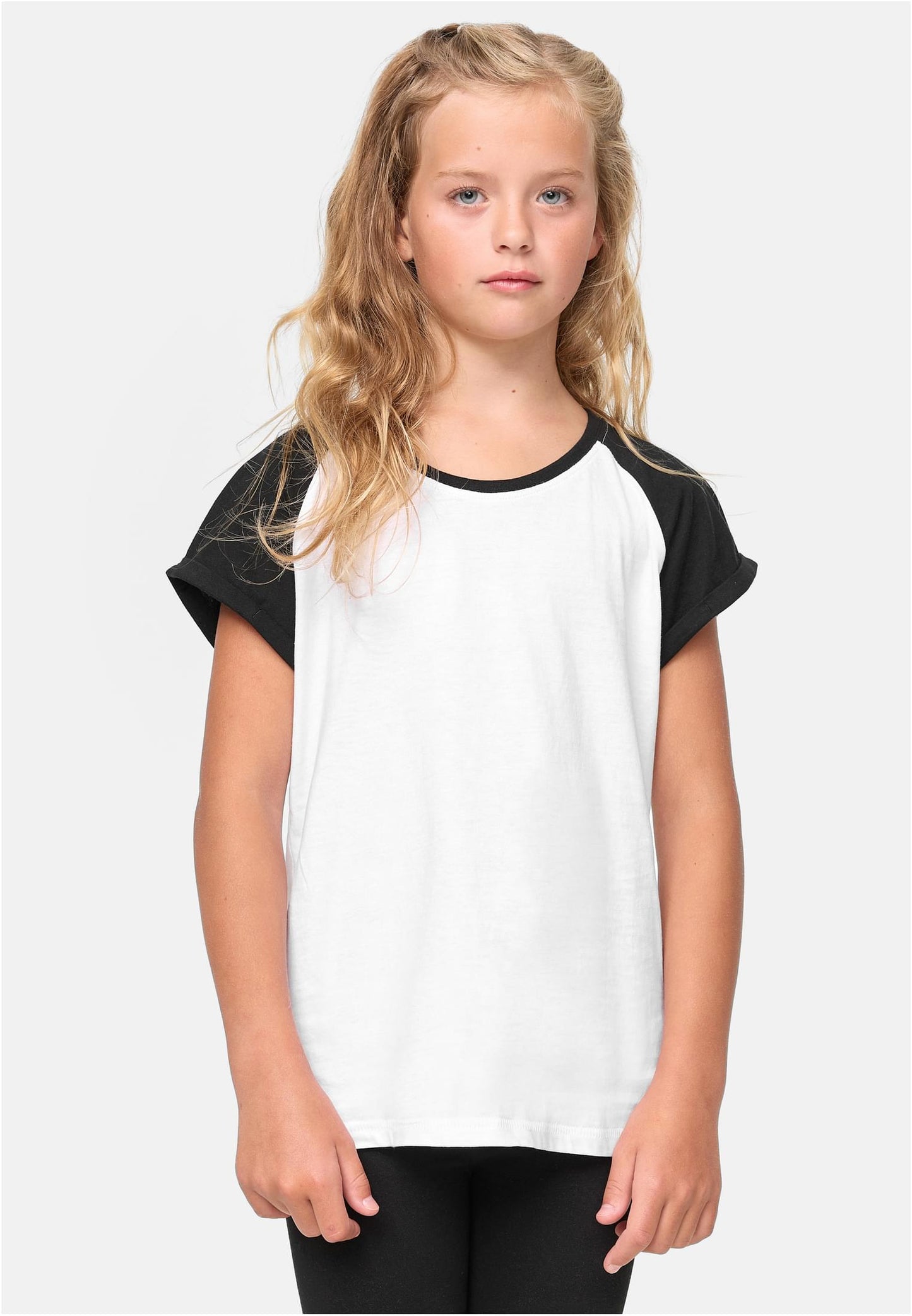 Girls Contrast Raglan Tee