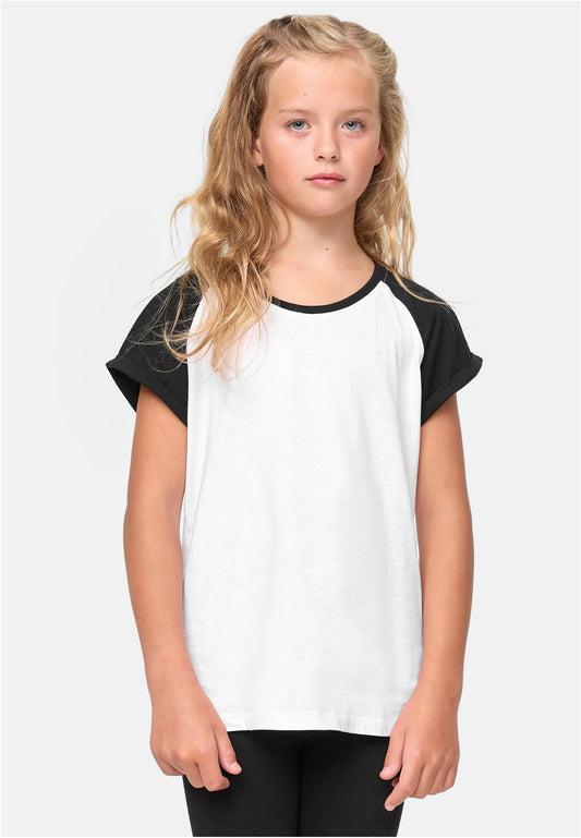 Girls Contrast Raglan Tee