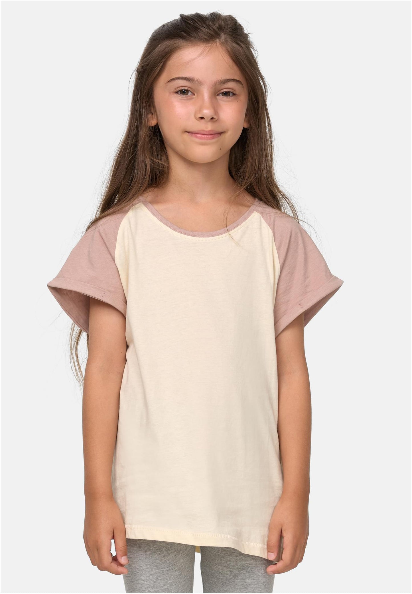 Girls Contrast Raglan Tee