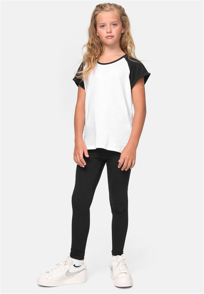 Girls Contrast Raglan Tee