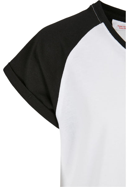 Girls Contrast Raglan Tee