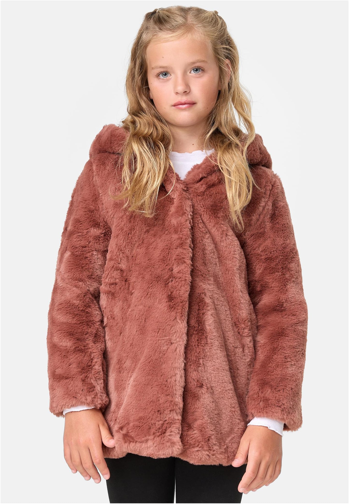 Girls Hooded Teddy Coat