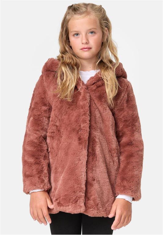 Girls Hooded Teddy Coat