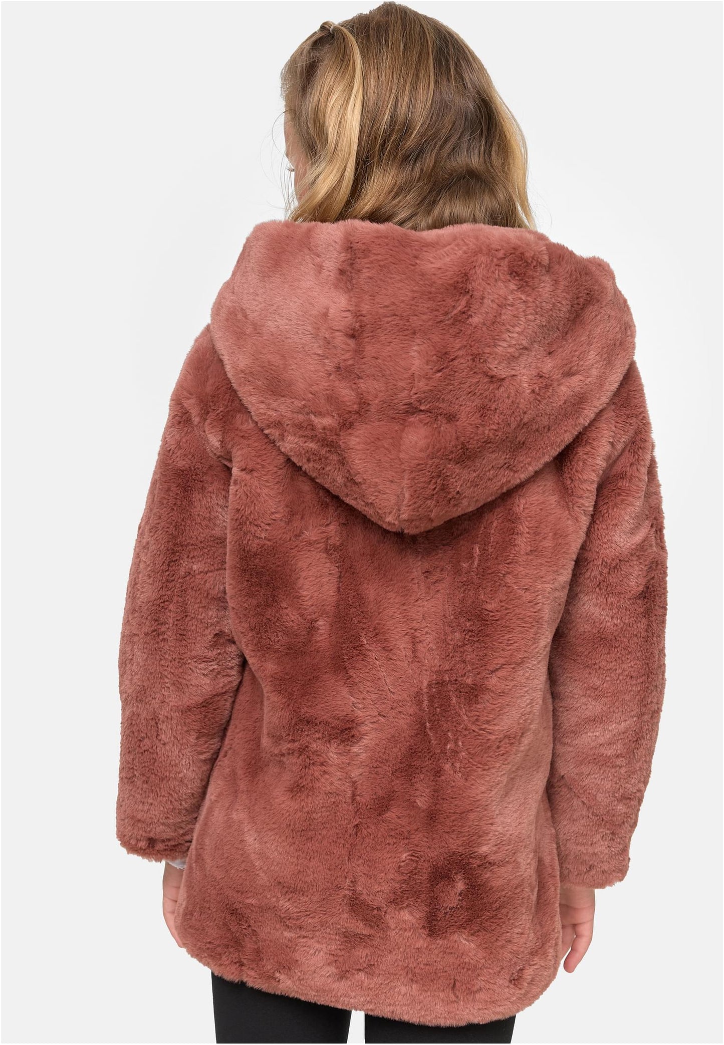 Girls Hooded Teddy Coat