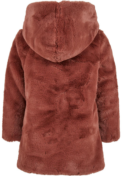 Girls Hooded Teddy Coat