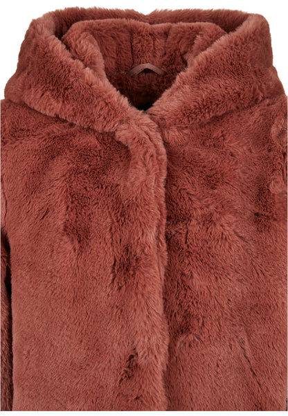 Girls Hooded Teddy Coat