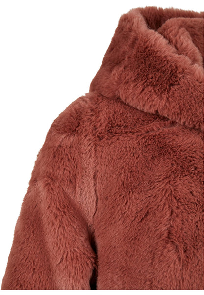 Girls Hooded Teddy Coat