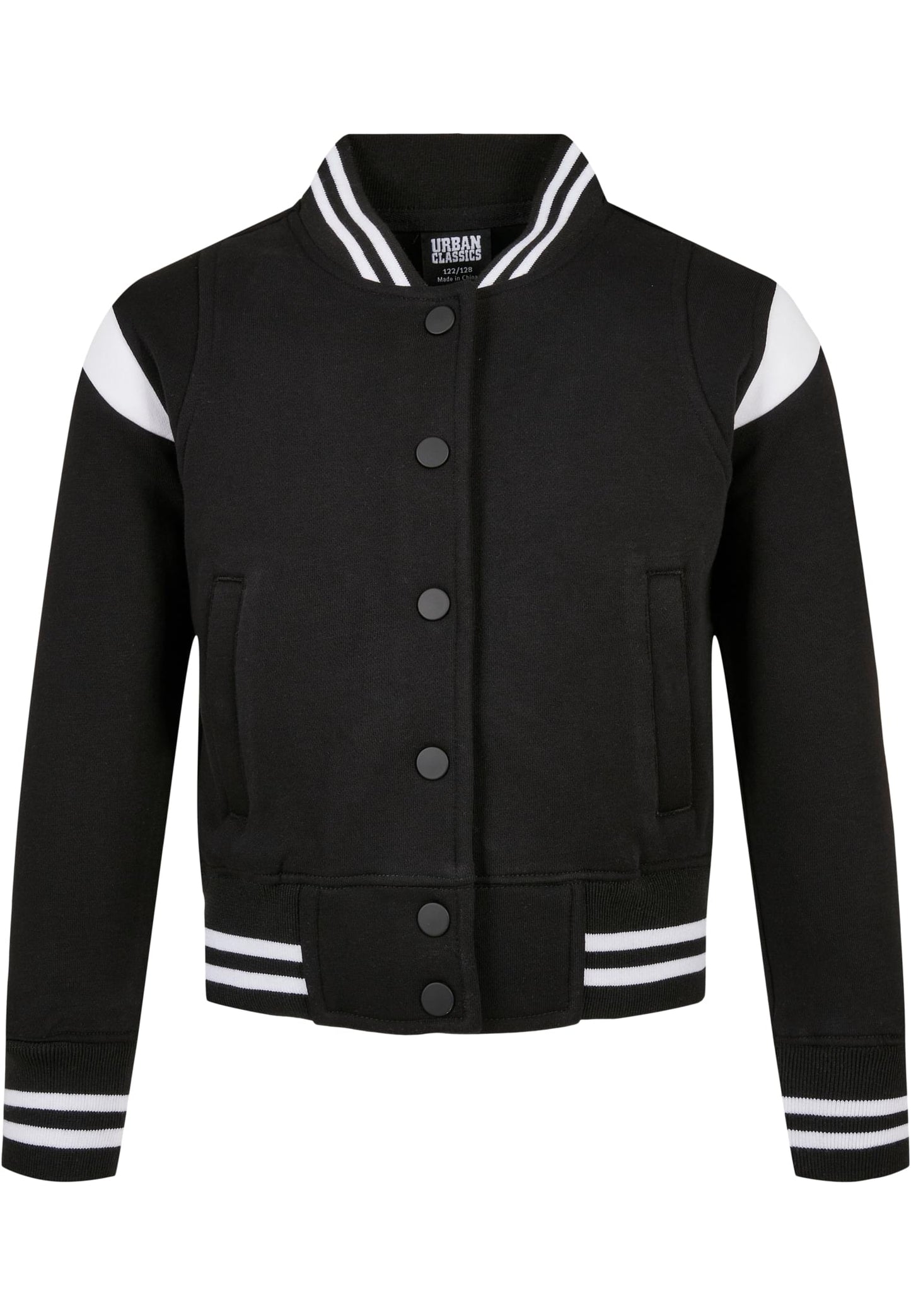 Girls Inset College Sweat Jacket