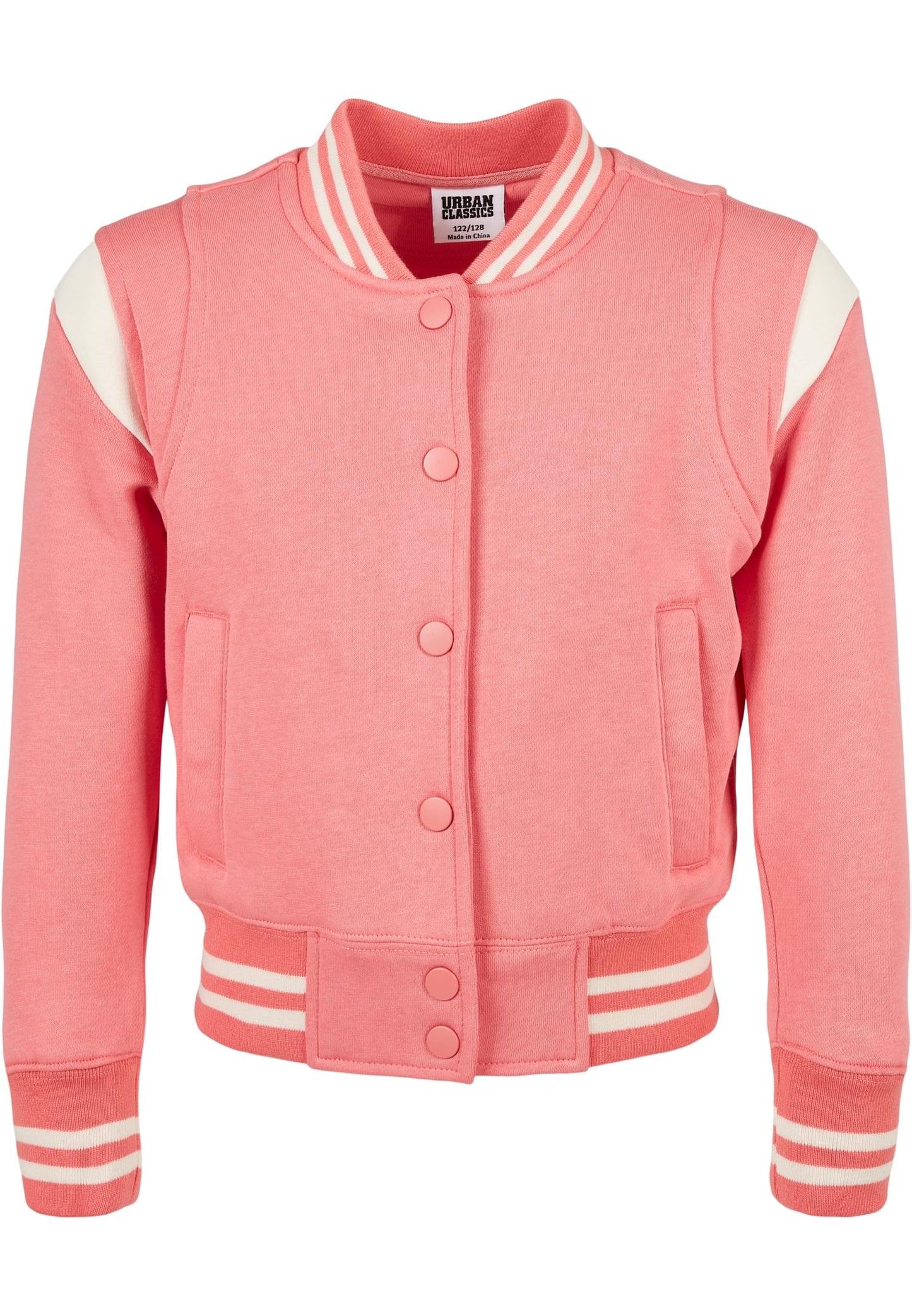 Girls Inset College Sweat Jacket