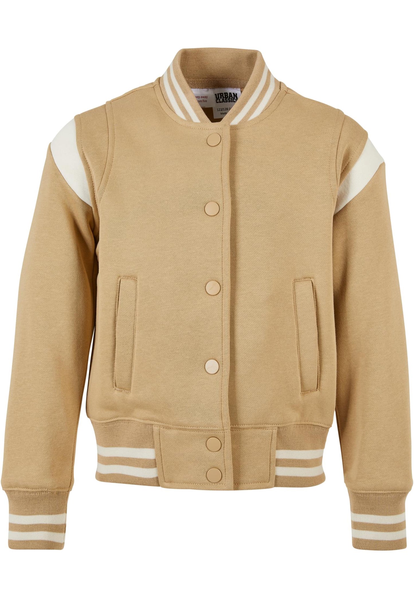 Girls Inset College Sweat Jacket