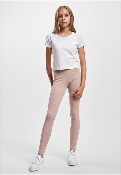 Girls High Waist Jersey Leggings