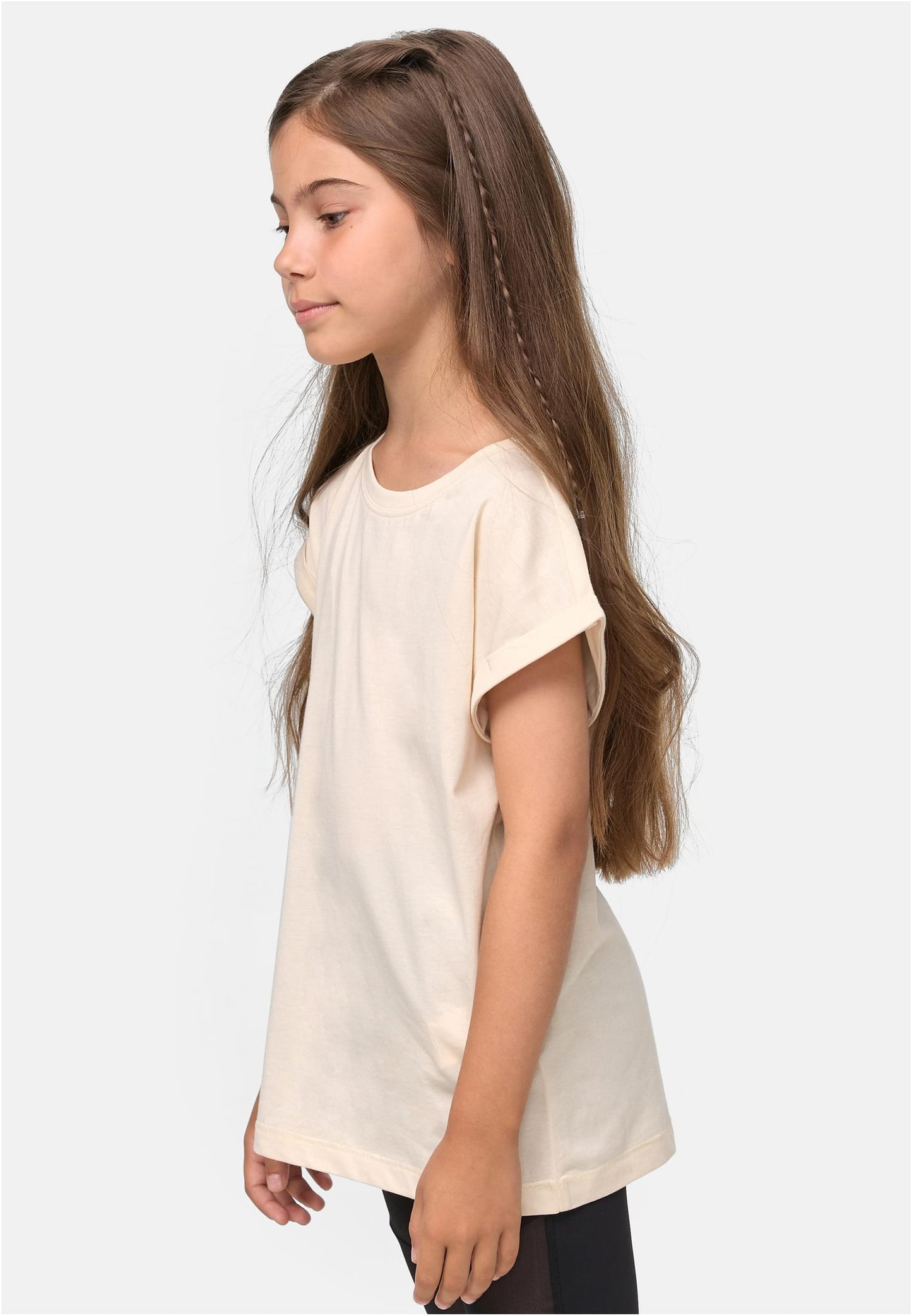 Girls Organic Extended Shoulder Tee