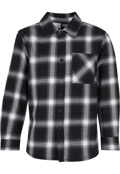 Boys Oversized Checked Shirt