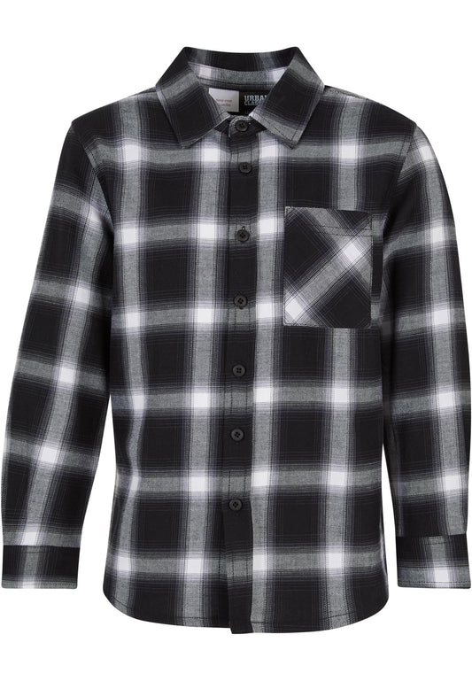 Boys Oversized Checked Shirt