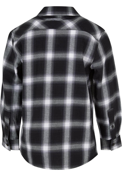 Boys Oversized Checked Shirt
