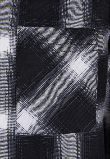 Boys Oversized Checked Shirt