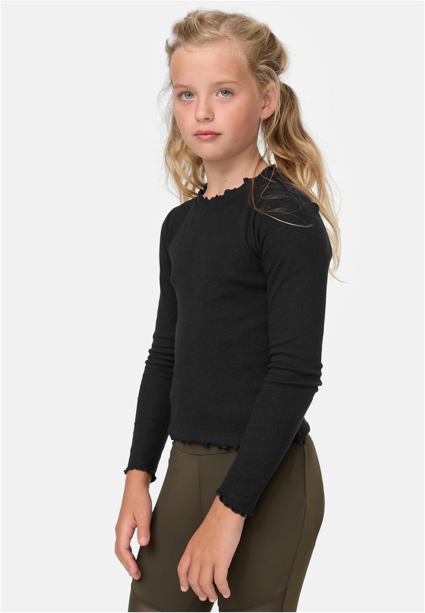 Girls Short Rib Longsleeve