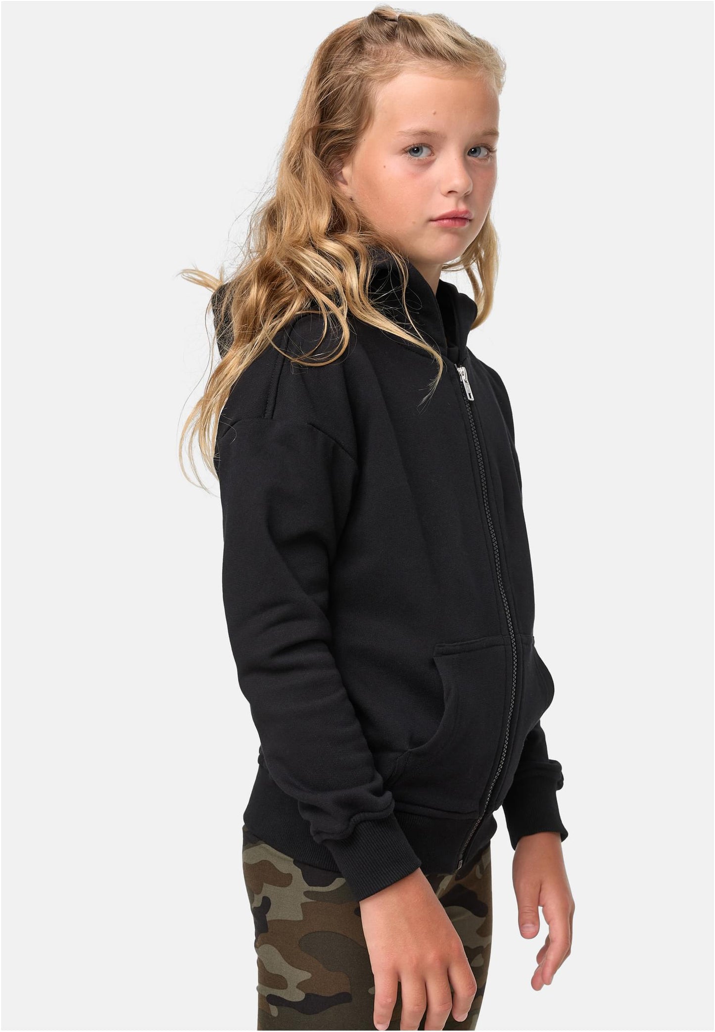 Girls Organic Terry Zip Hoody