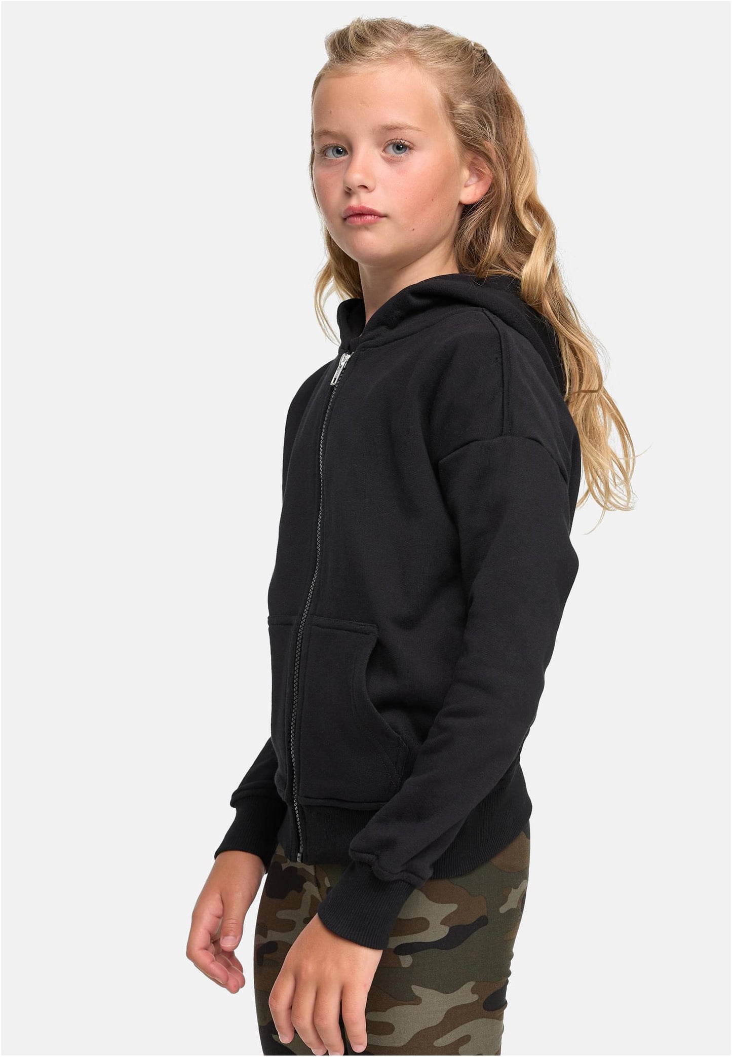 Girls Organic Terry Zip Hoody