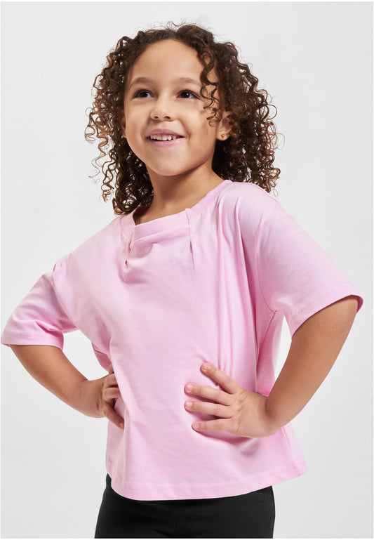 Girls Organic Oversized Pleat Tee
