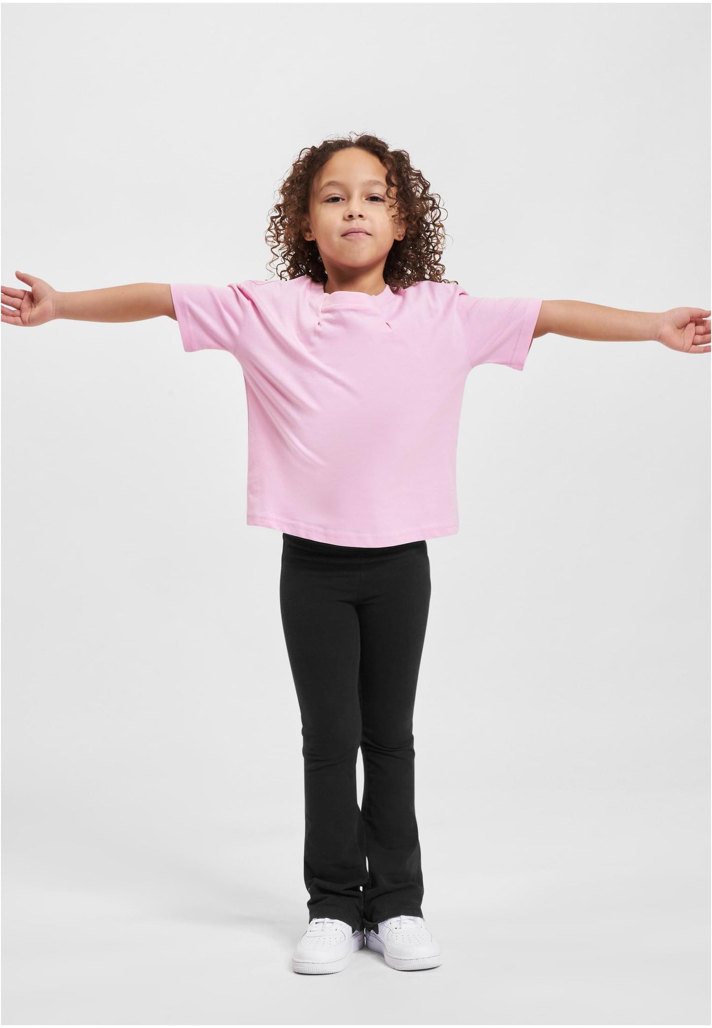 Girls Organic Oversized Pleat Tee