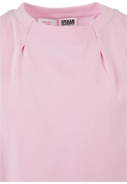 Girls Organic Oversized Pleat Tee