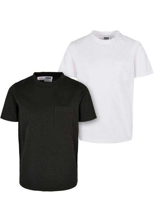 Boys Organic Cotton Basic Pocket Tee 2-Pack