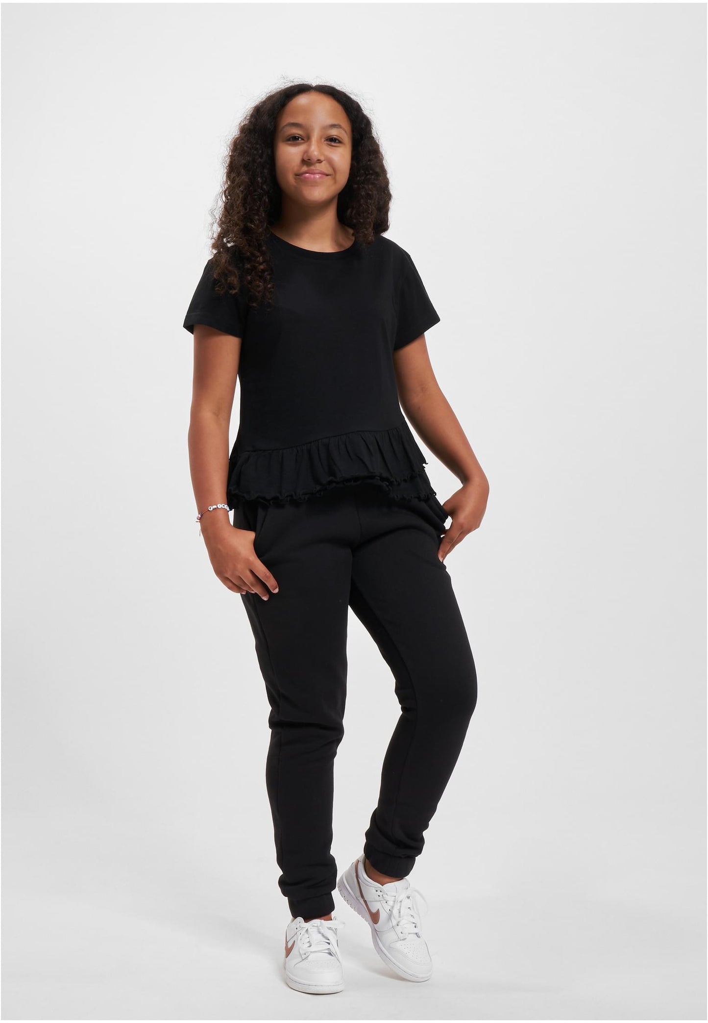 Girls Organic Volant Tee