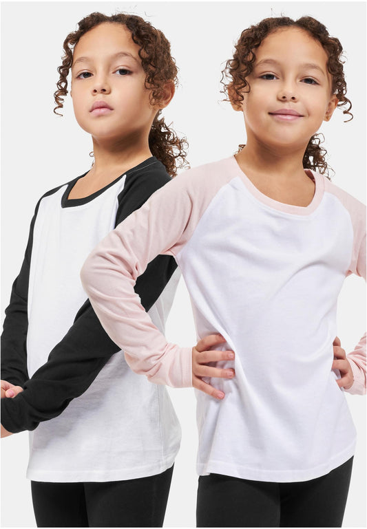 Girls Contrast Raglan Longsleeve 2-Pack