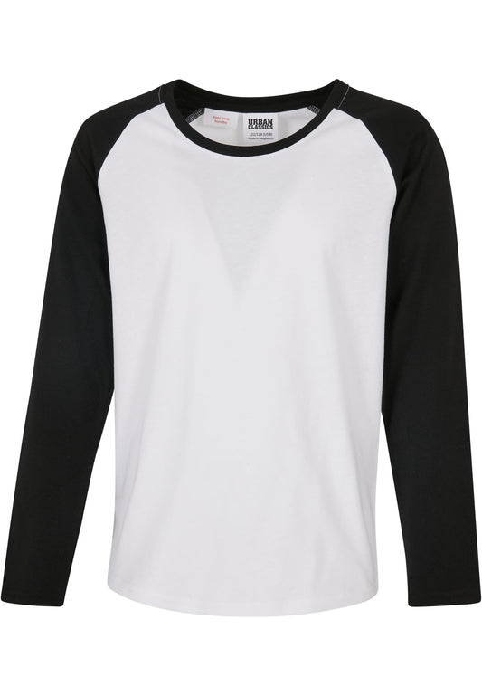 Girls Contrast Raglan Longsleeve