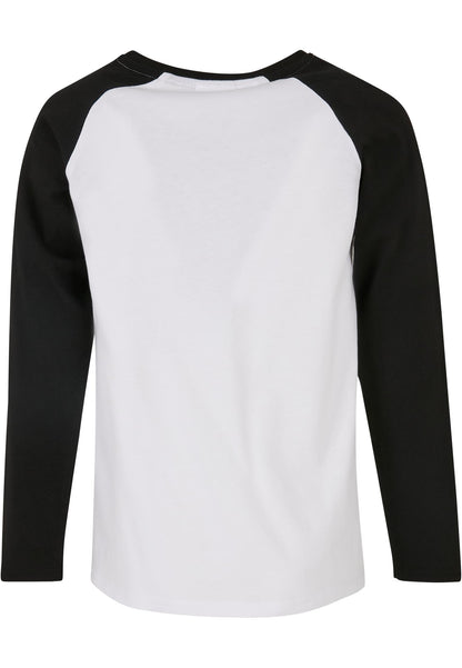 Girls Contrast Raglan Longsleeve
