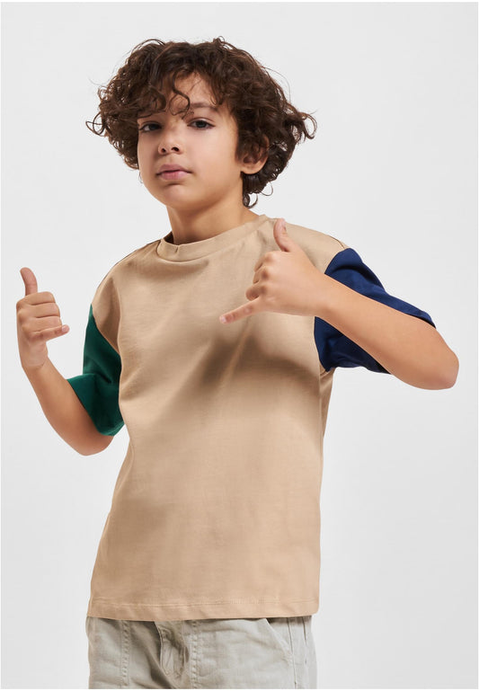 Boys Organic Oversized Colorblock Tee