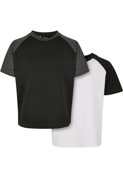 Boys Raglan Contrast Tee 2-Pack