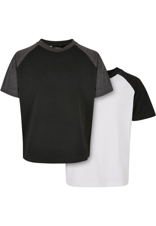 Boys Raglan Contrast Tee 2-Pack