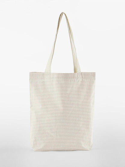 Striped Organic Cotton Tote Westford Mill Red Stripe