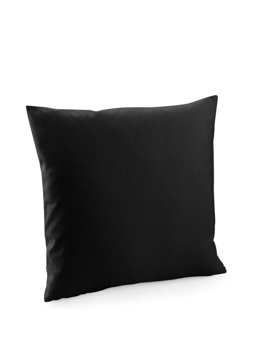 Fairtrade Cotton Canvas Cushion Cover Westford Mill Black