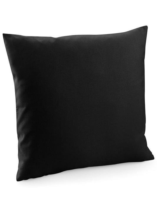 Fairtrade Cotton Canvas Cushion Cover Westford Mill Black
