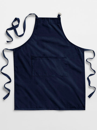 Fairtrade Cotton Adult Craft Apron Westford Mill French Navy
