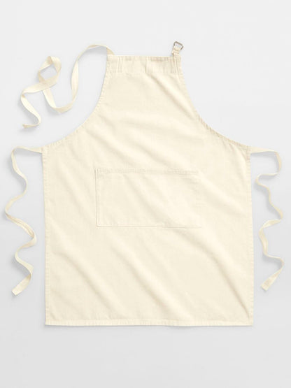 Fairtrade Cotton Adult Craft Apron Westford Mill Natural