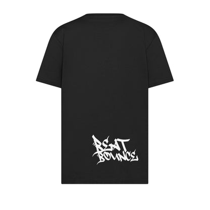 T-shirt bambino nera retro